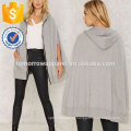 Bolso frontal cinza com capuz superior OEM / ODM fabricação atacado moda feminina vestuário (TA7015H)